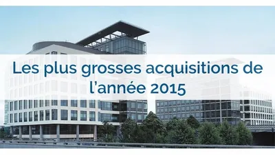Les 10 plus grosses acquisitions de l'année 2015