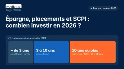 Épargne, placements et SCPI : combien investir en 2026 ?
