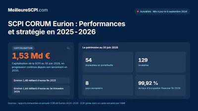 SCPI CORUM Eurion : Performances et stratégie en 2025-2026