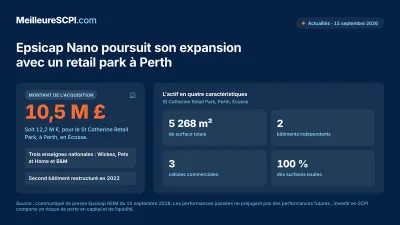 Epsicap Nano poursuit son expansion avec un retail park à Perth
