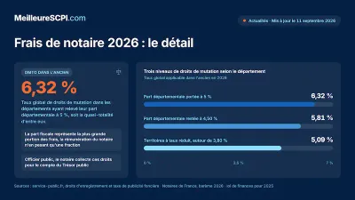 Frais de notaire en 2026 : montants, taux et barèmes à connaître