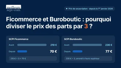 Ficommerce et Buroboutic : pourquoi diviser le prix des parts par 3 ?