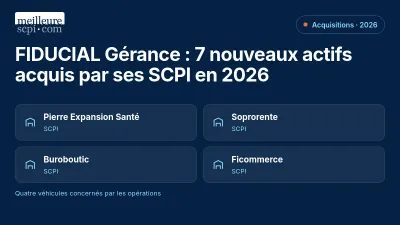 SCPI de FIDUCIAL Gérance : 7 acquisitions entre santé et restauration