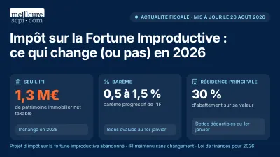 Impôt sur la Fortune Improductive : ce qui change (ou pas) en 2026
