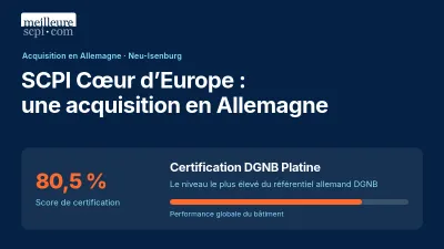 SCPI Cœur d'Europe : acquisition d'un immeuble à Neu-Isenburg