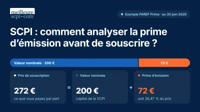 Prime d'émission en SCPI : quels enjeux pour les associés ?