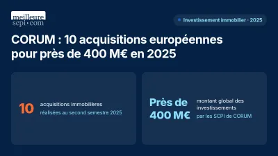CORUM : 10 acquisitions européennes pour près de 400 M€ en 2025
