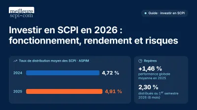 Investir en SCPI en 2026 : fonctionnement, rendement et risques