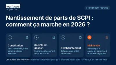 Nantissement de parts de SCPI : comment ça marche en 2026 ?
