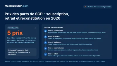 Prix des SCPI en 2026 : Les valeurs essentielles à connaître