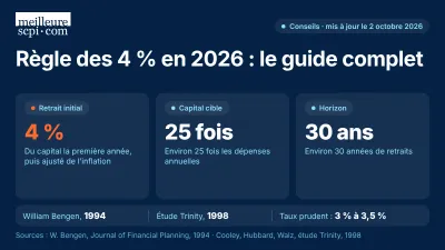 Règle des 4 % en 2026 : comment sécuriser ses retraits à la retraite