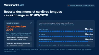Retraite des mères et carrières longues : ce qui change au 01/09/2026