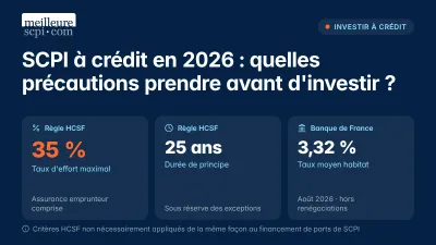 SCPI à crédit en 2026 : quelles précautions prendre avant d'investir ?