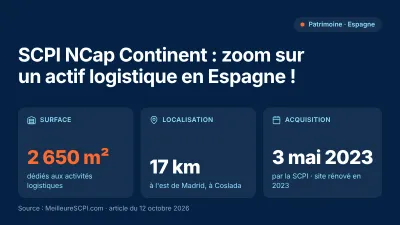 SCPI NCap Continent : zoom sur un actif logistique en Espagne !