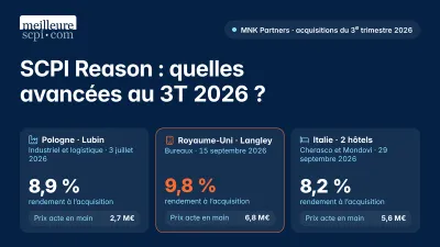SCPI Reason : quelles avancées au 3T 2026 ?
