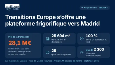 Transitions Europe se positionne au nord de Madrid