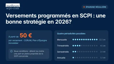Versements programmés en SCPI : une bonne stratégie en 2026?