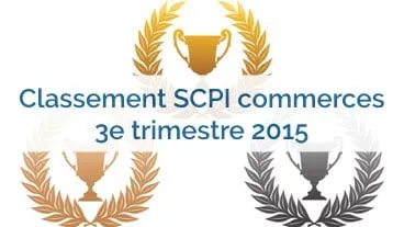 Classement des SCPI commerces au 3e trimestre 2015
