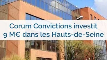 Corum Convictions réalise l'acquisition d'un actif à Meudon-la-Forêt