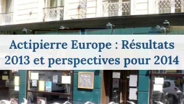 Actipierre Europe performances 2013