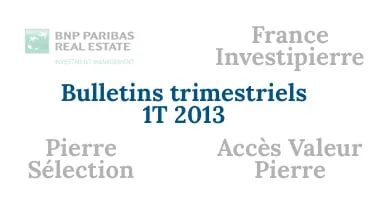 SCPI de BNP REIM : 1T 2013