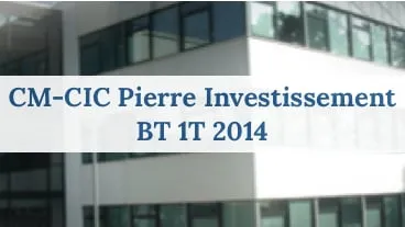 CM-CIC Pierre Investissement BT 1T 2014
