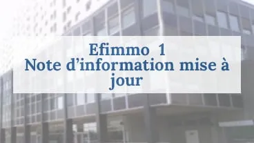 Efimmo 1 : Note d'Information mise à jour