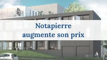 Notapierre augmentera le prix de sa part