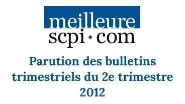 Parution de bulletins trimestriels du 2e semestre 2012