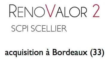 la SCPI Fiscale Renovalor 2 achète à Bordeaux