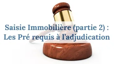 Saisie Immobilière partie 2 - suite