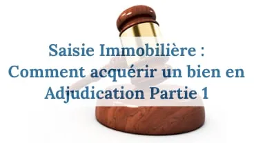 Saisie Immobilière Partie 1 : Sélectionner un bien