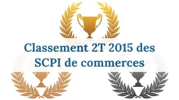 Classement TDVM des SCPI de commerces au 2T 2015