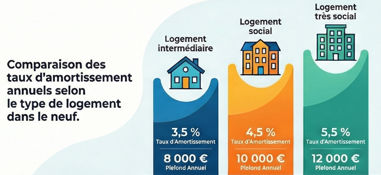 Taux d'amortissement du dispositif Jeanbrun