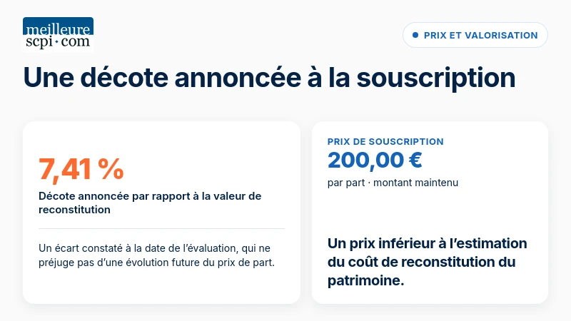 Iroko Atlas : décote annoncée de 7,41 % et prix de souscription maintenu à 200,00 € par part.