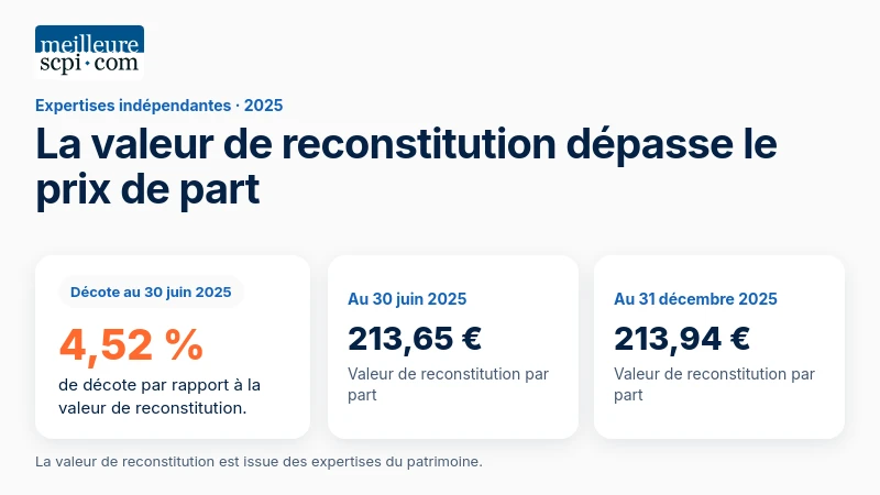 La valeur de reconstitution d’Iroko Zen atteint 213,65 € au 30 juin 2025 et 213,94 € au 31 décembre 2025.