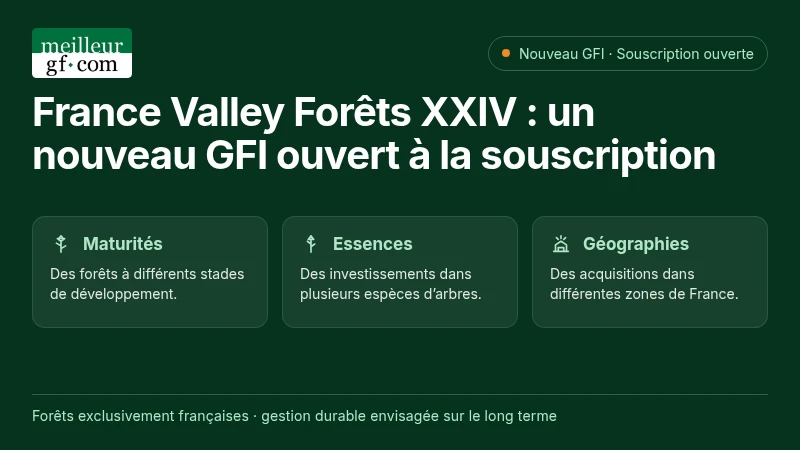 France Valley Forêts XXIV : un nouveau GFI ouvert à la souscription