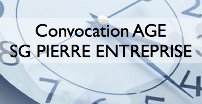 image Convocation AGE SG PIERRE ENTREPRISE