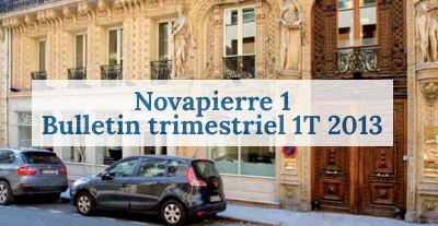 Novapierre 1 : BT 1T 2013