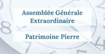 image Patrimoine Pierre : Assemblée Générale Extraordinaire