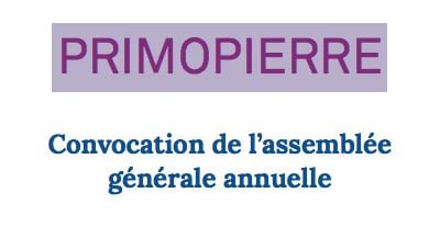 image Primopierre : convocation de l'AG