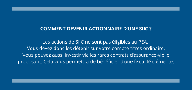 Comment devenir actionnaire d'une SIIC ?